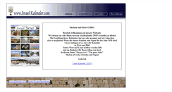 Desktop Screenshot of israel-kalender.com